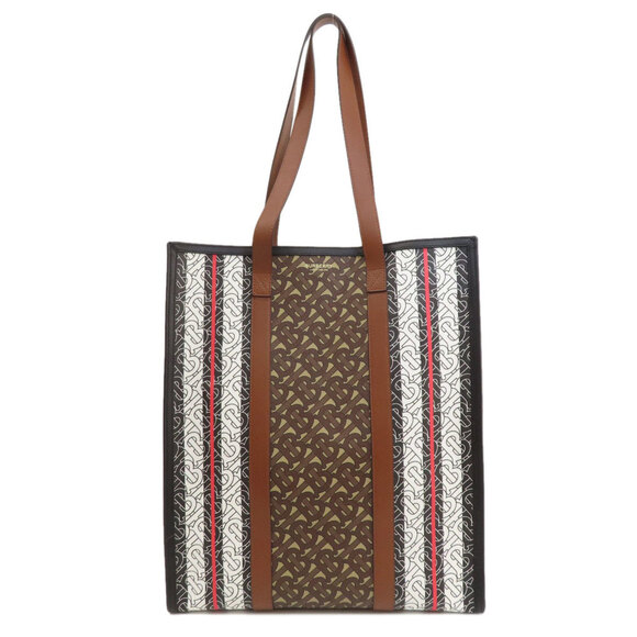 BURBERRY Brown Leather Tote Bag - Picture 1 of 11